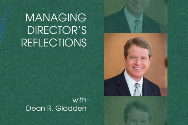 Managing Director's Reflections